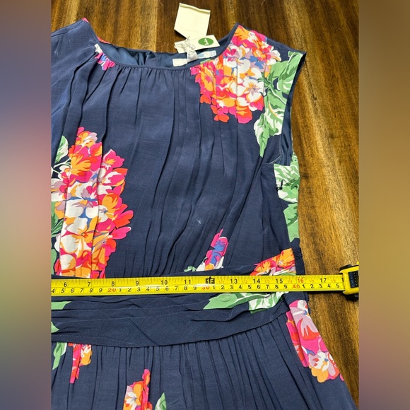 Boden Navy Floral Midi Dress TALL - Picture 9 of 9